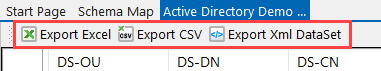 Export Data Options