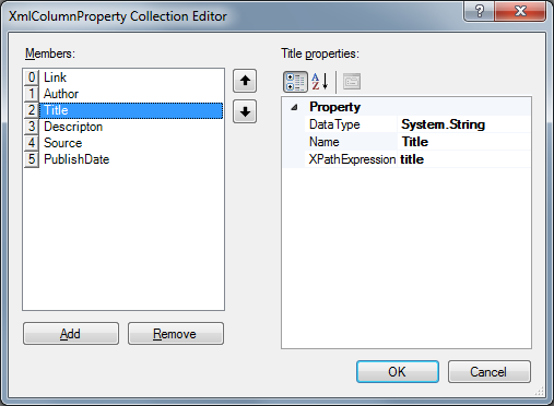 Column Properties