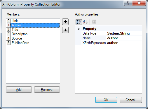 Column Properties