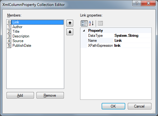 Column Properties