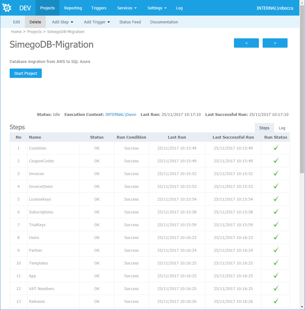 DB Migration Project