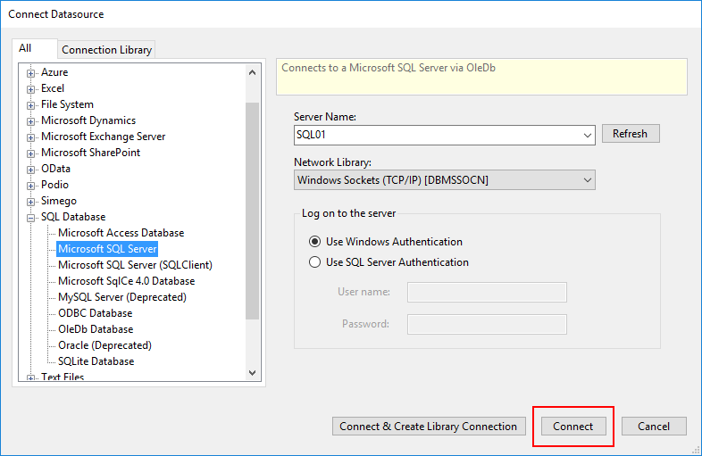 Connect Data Source