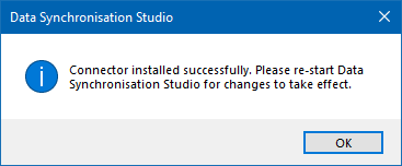 Connector Installed Successfully