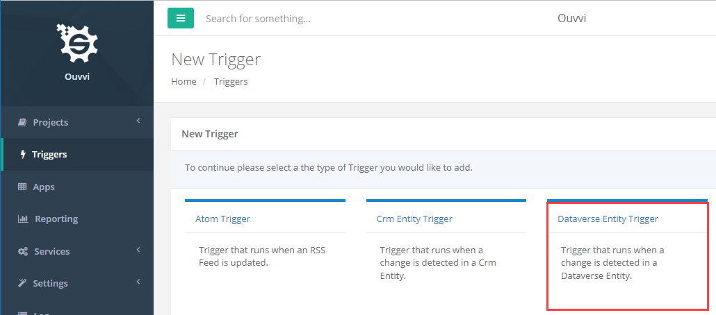 New Dataverse Trigger