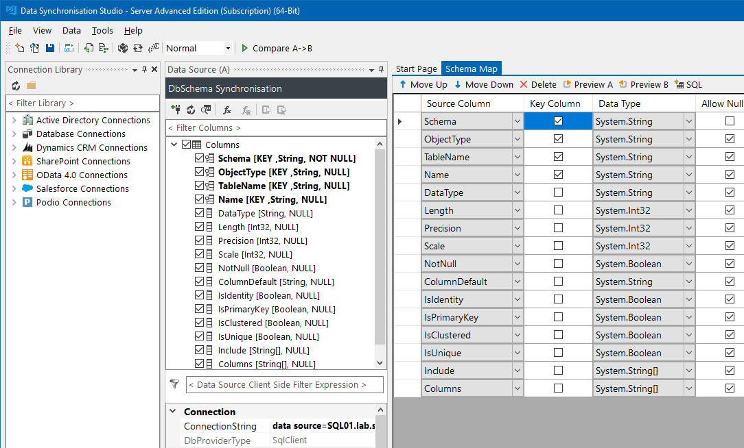 DB Schema Connection Loaded