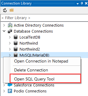 Open SQL Query Tool