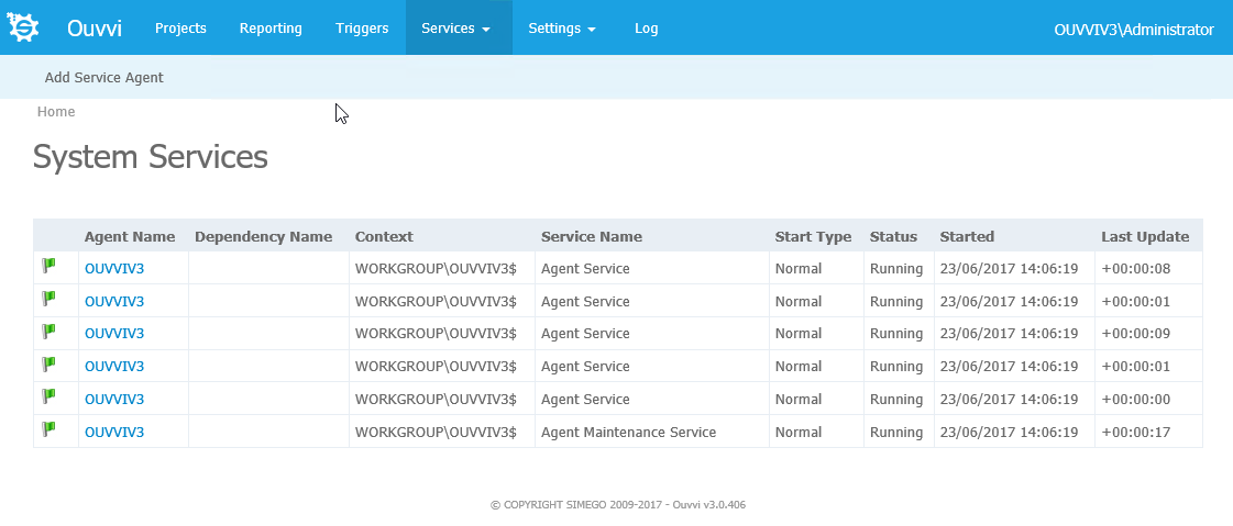 Ouvvi Servics Running