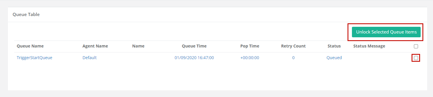 Unlock Queue Item