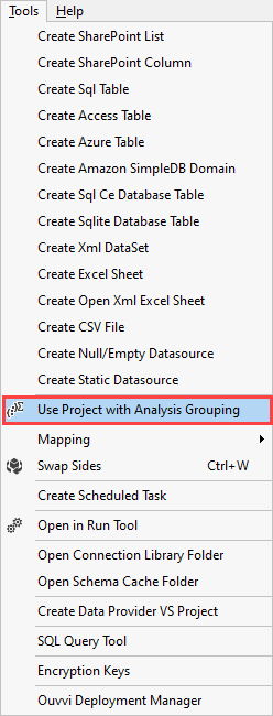Analysis Grouping