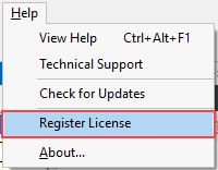 Register License Key