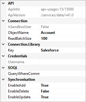 Connection Properties