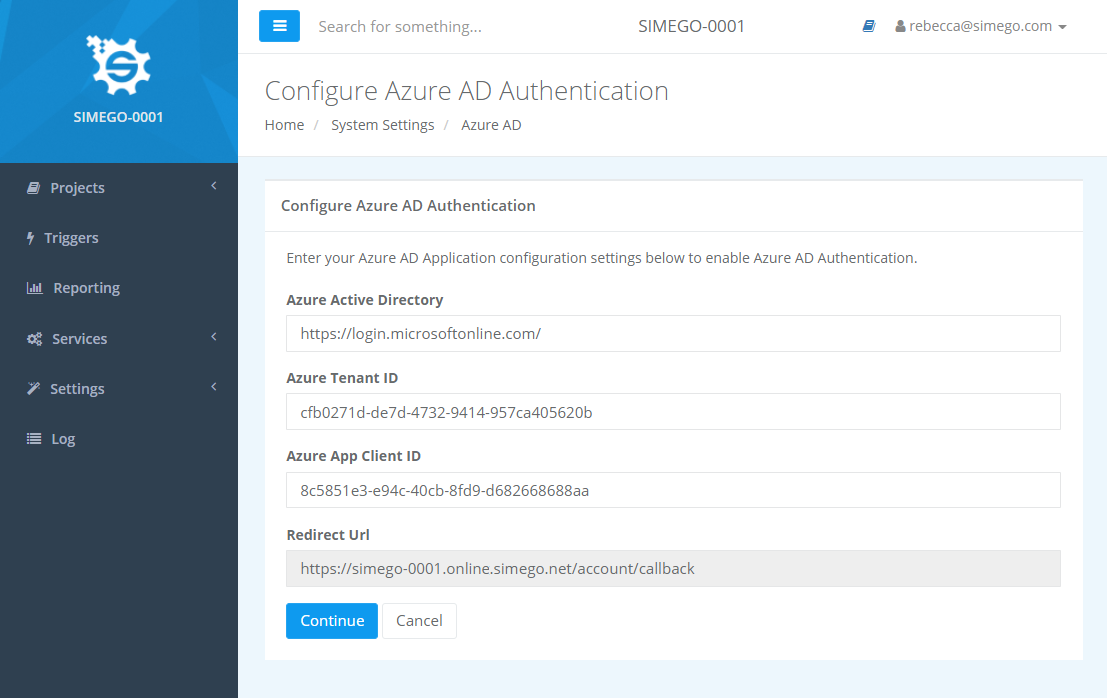 Azure AD Configuration