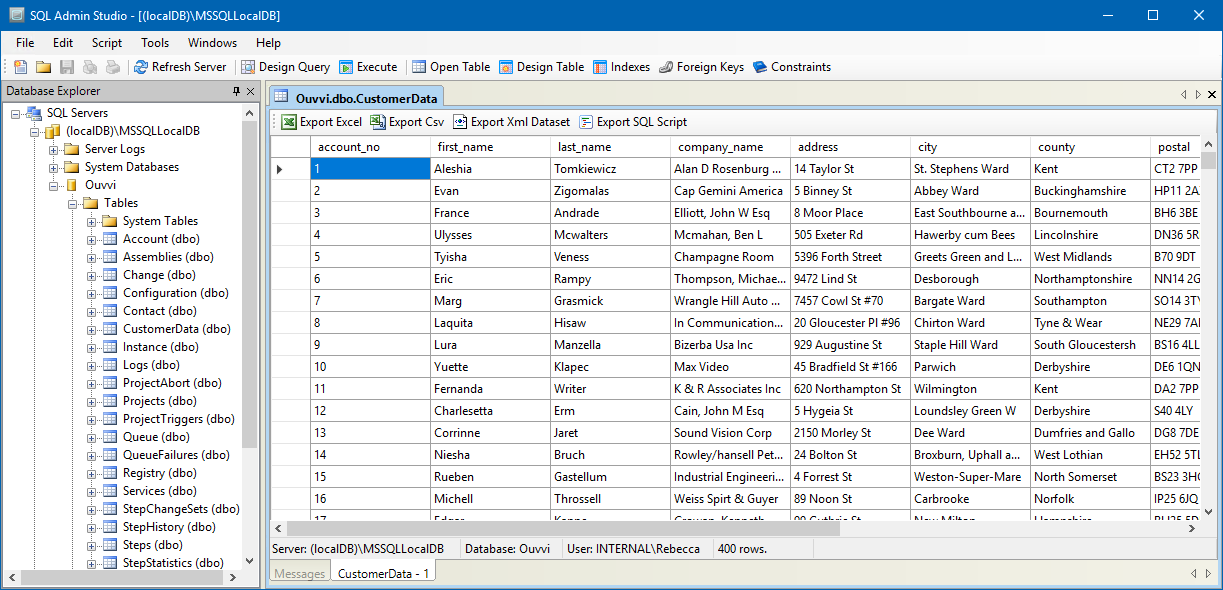 SQL Table