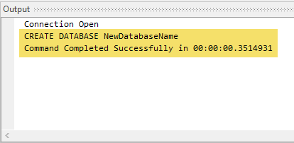 Database Created