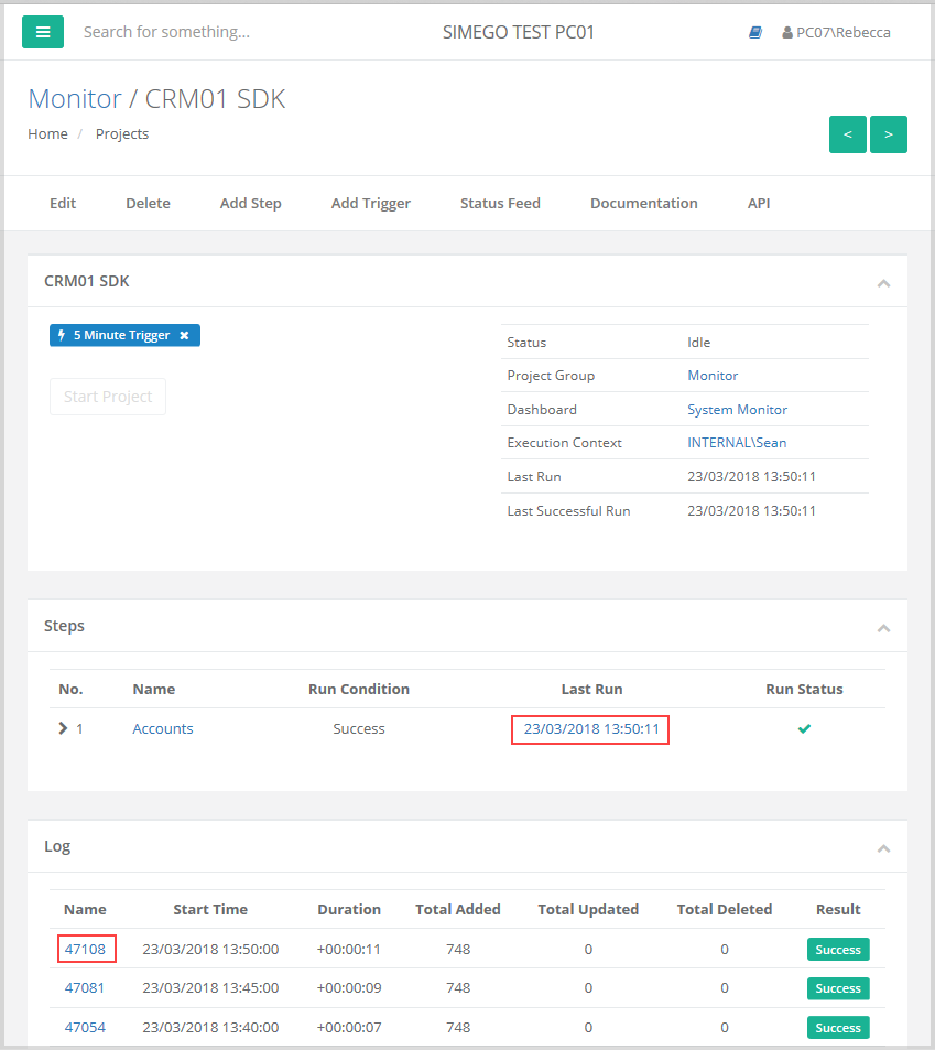 Log Instance