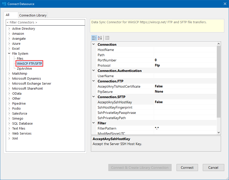 WinSCP Connector